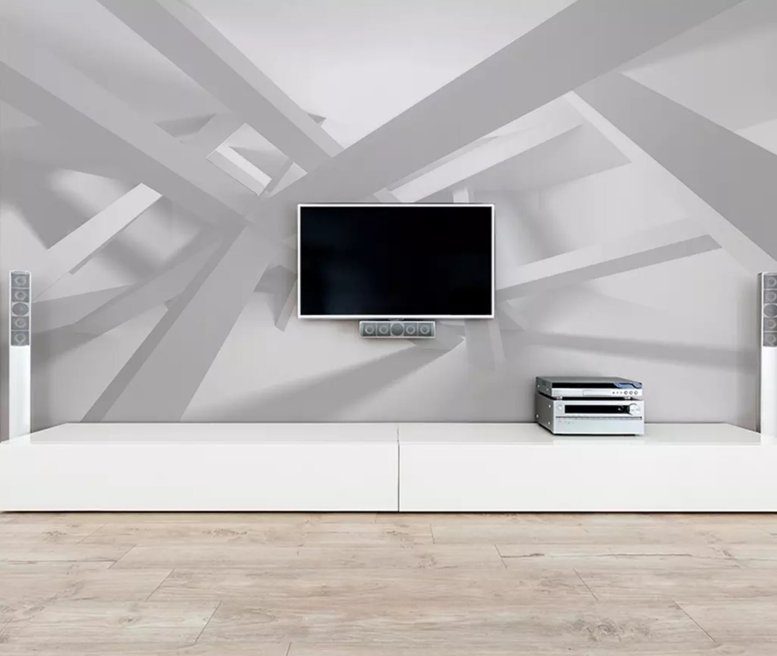 3D White Line Carving WC22 Wall Murals Wallpaper AJ Wallpaper 2