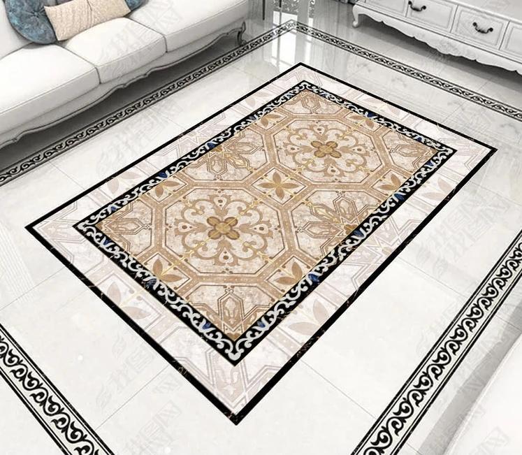 3D Colored Marble Pattern WG012 Floor Mural Wallpaper AJ Wallpaper 2
