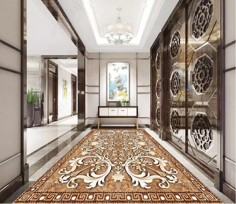 3D Colored Marble Pattern WG988 Floor Mural Wallpaper AJ Wallpaper 2
