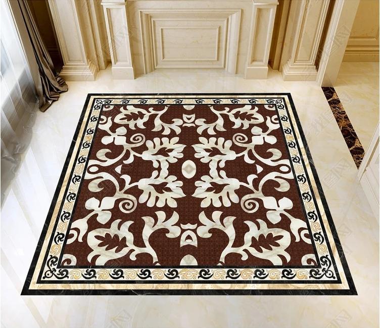 3D Colored Marble Pattern WG010 Floor Mural Wallpaper AJ Wallpaper 2