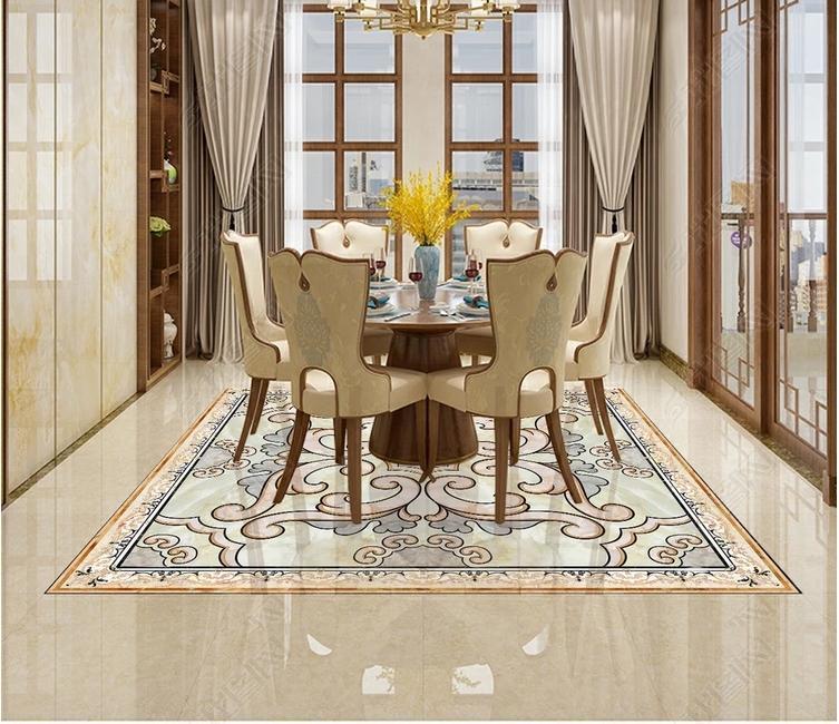 3D Colored Marble Pattern WG011 Floor Mural Wallpaper AJ Wallpaper 2