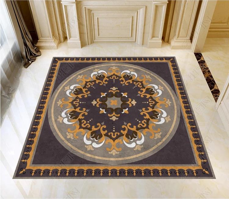 3D Colored Marble Pattern WG985 Floor Mural Wallpaper AJ Wallpaper 2