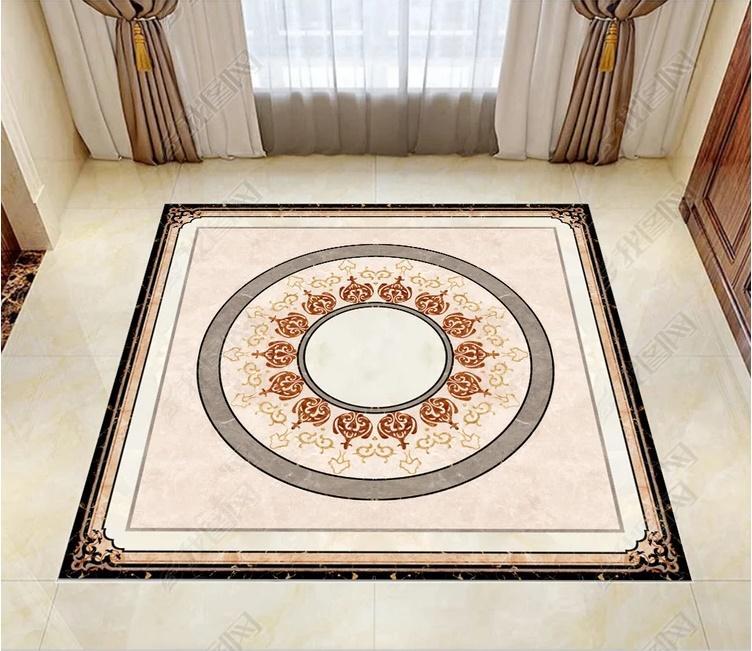 3D Round Marble Pattern WG984 Floor Mural Wallpaper AJ Wallpaper 2