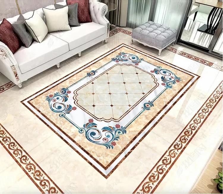 3D Colored Marble Pattern WG986 Floor Mural Wallpaper AJ Wallpaper 2