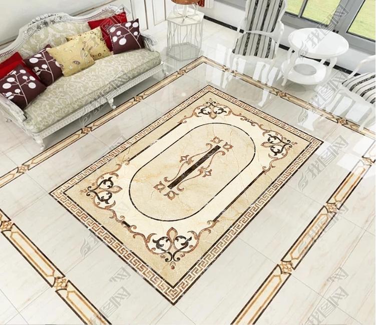 3D Colored Marble Pattern WG014 Floor Mural Wallpaper AJ Wallpaper 2