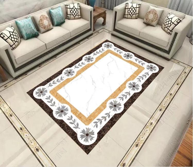 3D Colored Marble Pattern WG996 Floor Mural Wallpaper AJ Wallpaper 2