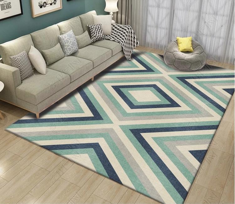 3D Colored Diamond WG593 Non Slip Rug Mat Mat AJ Creativity Home