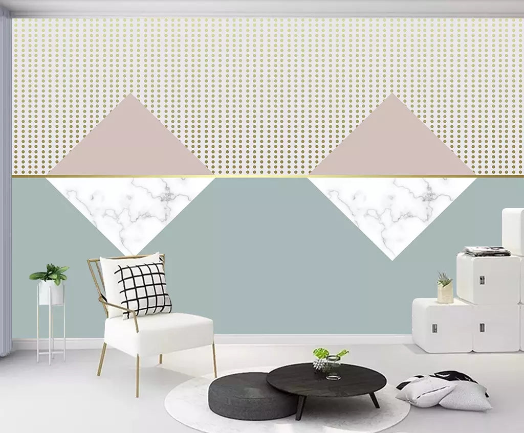 3D Colored Triangle WC44 Wall Murals Wallpaper AJ Wallpaper 2