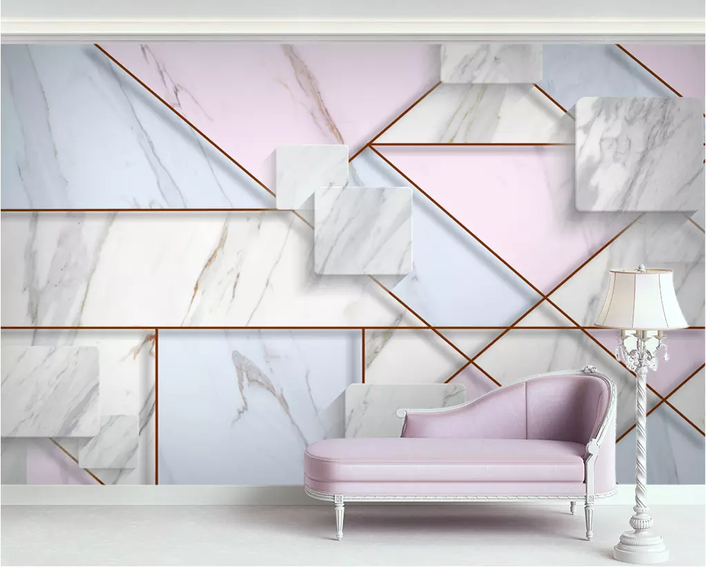3D Square Marble WG1180 Wall Murals