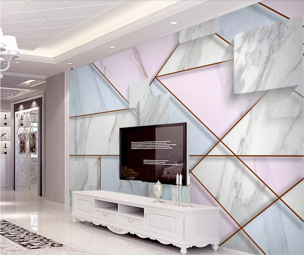 3D Square Marble WG1180 Wall Murals