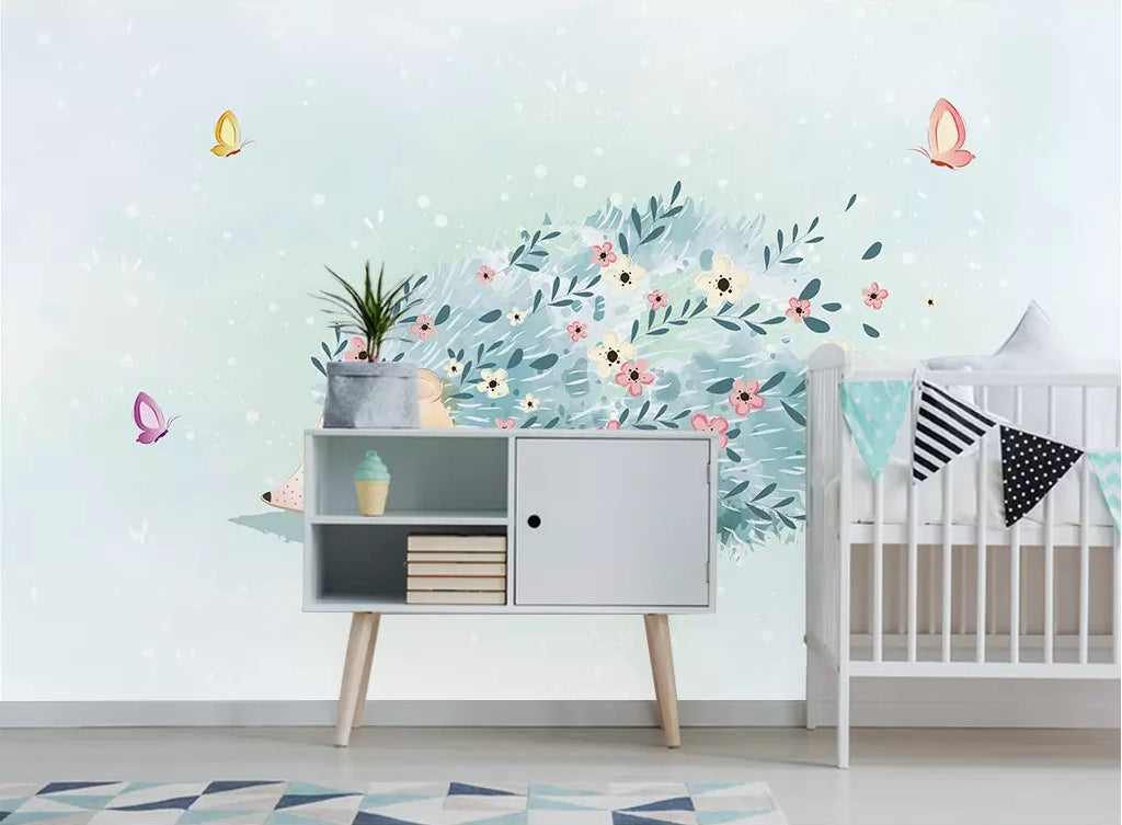 3D Colored Hedgehog WC60 Wall Murals Wallpaper AJ Wallpaper 2