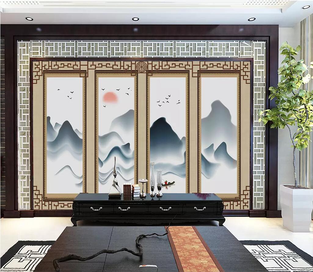3D Misty Valley WC35 Wall Murals Wallpaper AJ Wallpaper 2