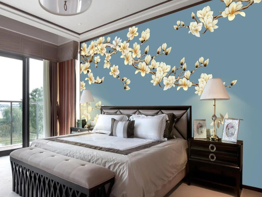 3D Branch Flower 179 Wall Murals Wallpaper AJ Wallpaper 2
