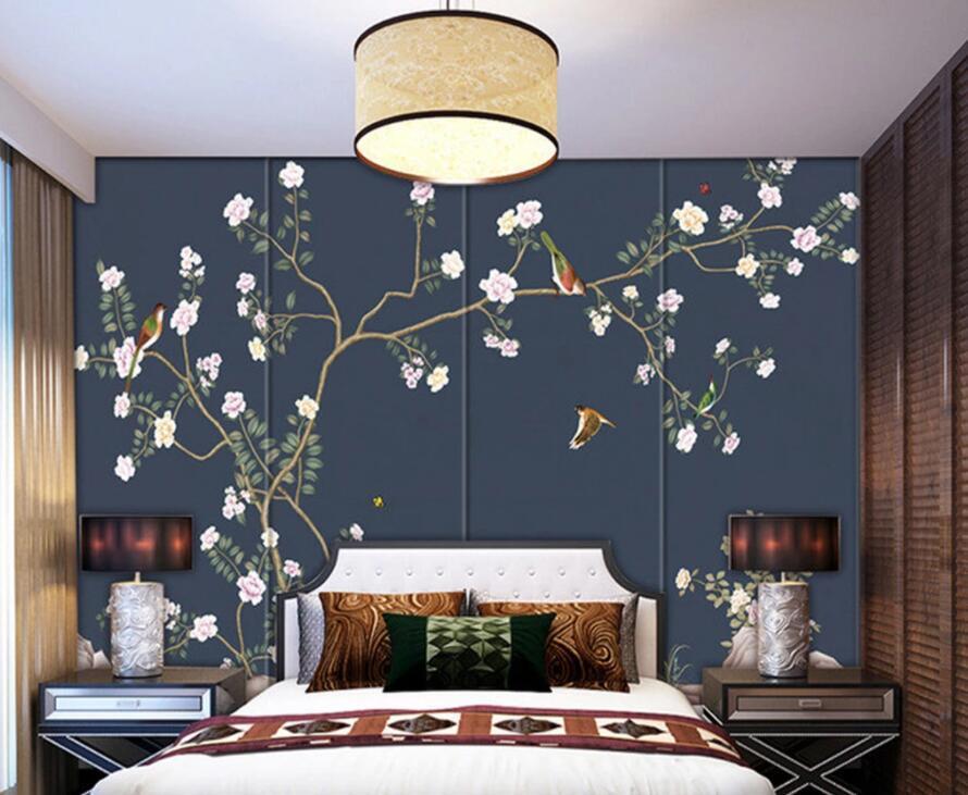 3D Plum Tree 901 Wall Murals Wallpaper AJ Wallpaper 2