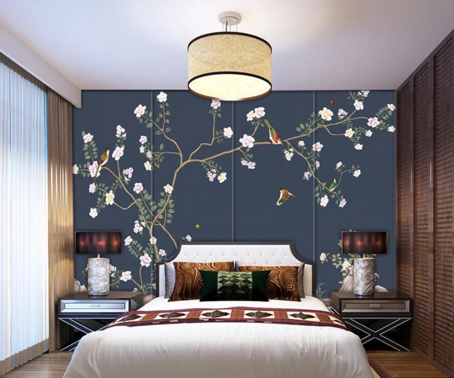 3D Plum Tree 901 Wall Murals Wallpaper AJ Wallpaper 2