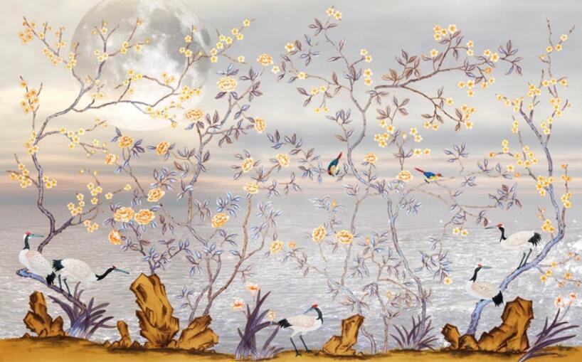 3D Plum Blossom 878 Wall Murals Wallpaper AJ Wallpaper 2