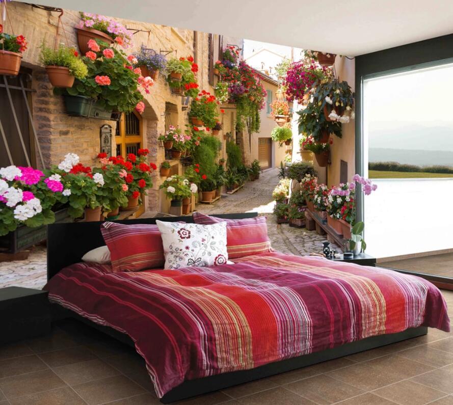 3D Town Flower 894 Wall Murals Wallpaper AJ Wallpaper 2