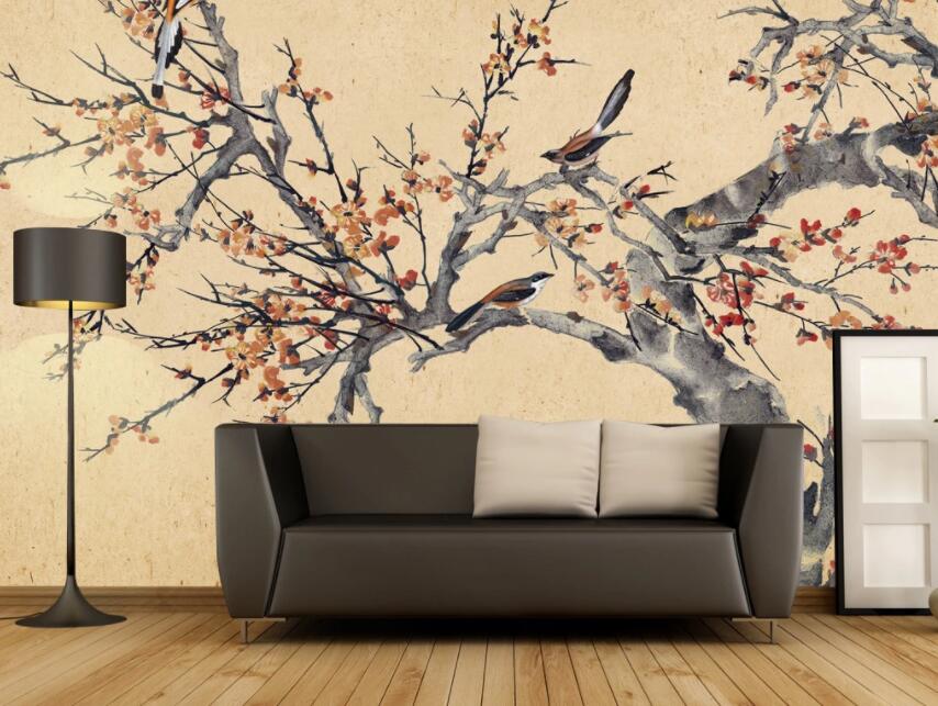 3D Red Plum WG71 Wall Murals Wallpaper AJ Wallpaper 2