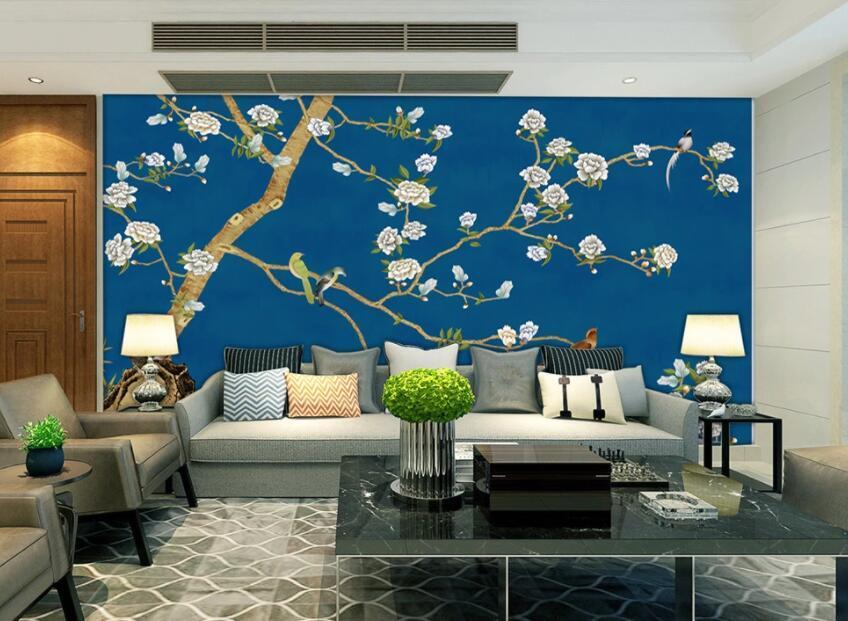 3D Plum Tree 908 Wall Murals Wallpaper AJ Wallpaper 2