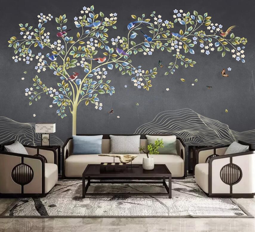 3D Colored Petals WC29 Wall Murals Wallpaper AJ Wallpaper 2