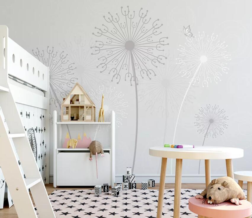 3D Dandelion WC69 Wall Murals Wallpaper AJ Wallpaper 2