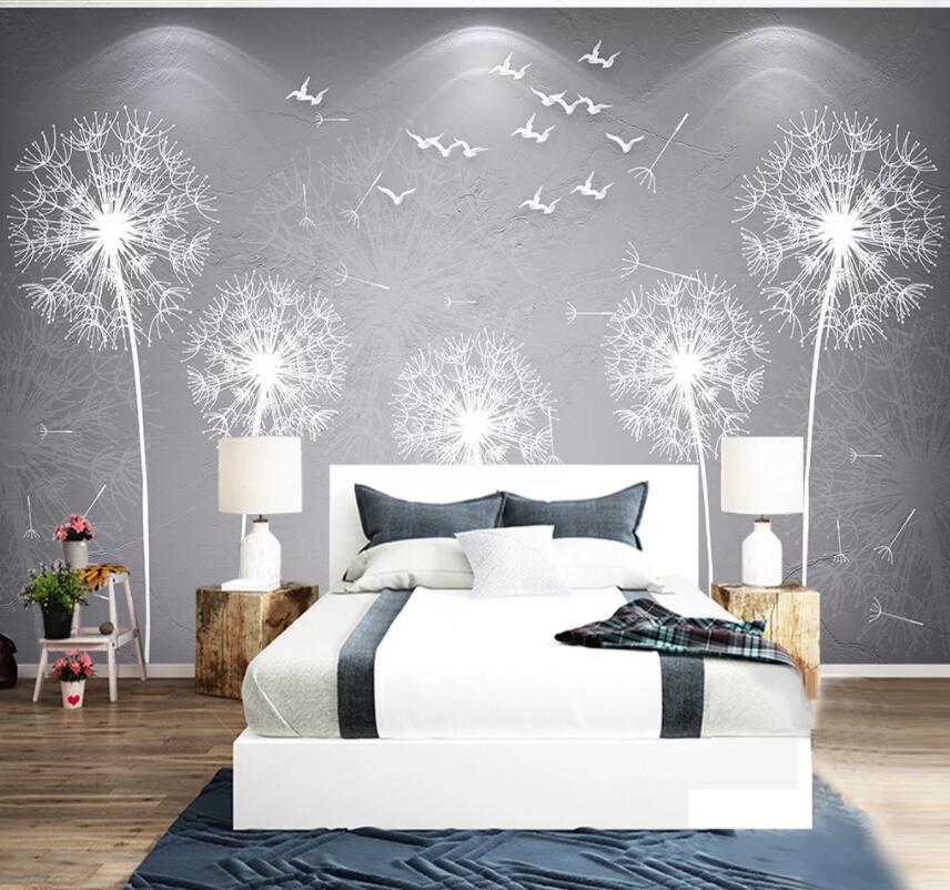 3D Dandelion 330 Wall Murals Wallpaper AJ Wallpaper 2
