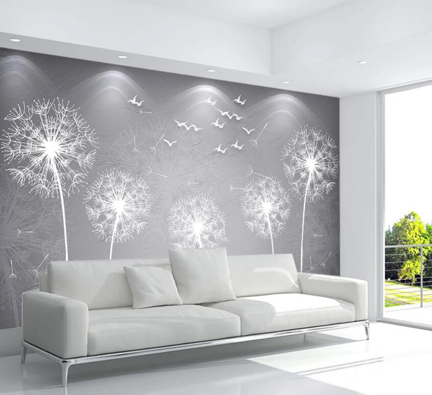 3D Dandelion 330 Wall Murals Wallpaper AJ Wallpaper 2