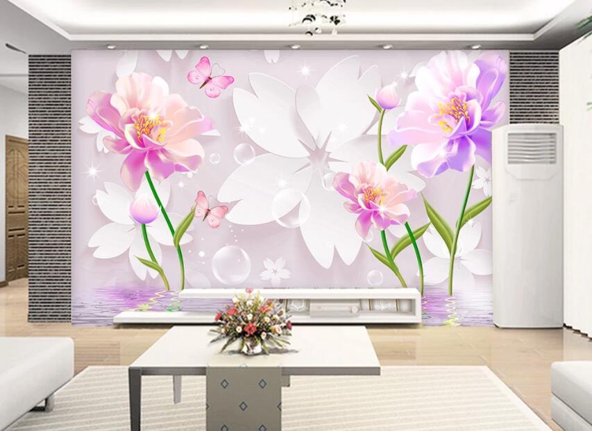 3D Colored Petals 053 Wall Murals Wallpaper AJ Wallpaper 2
