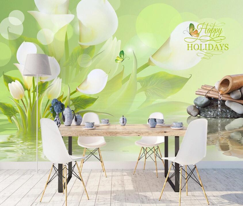 3D Butterfly Flower 564 Wall Murals Wallpaper AJ Wallpaper 2