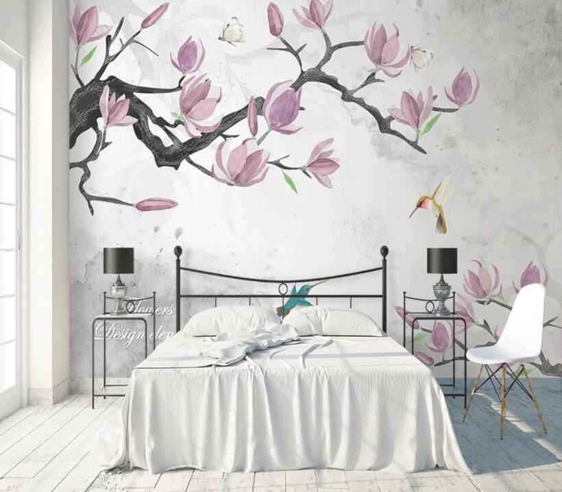 3D Pink Flowers 551 Wall Murals Wallpaper AJ Wallpaper 2