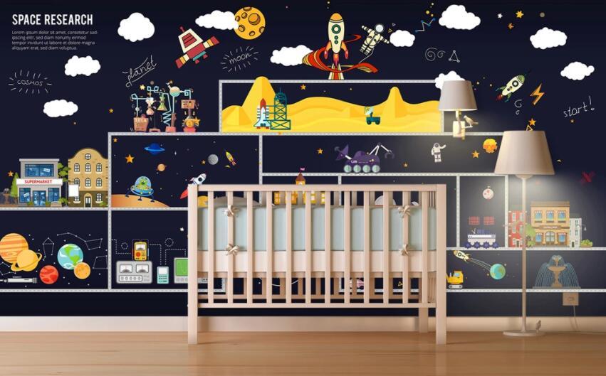 3D Aircraft 504 Wall Murals Wallpaper AJ Wallpaper 2