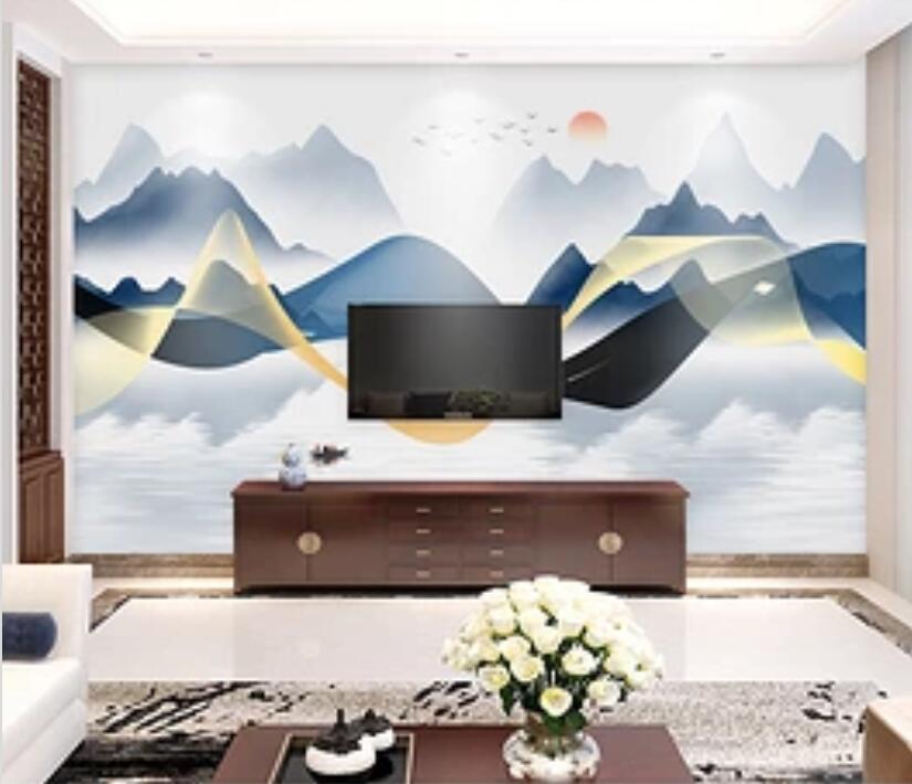 3D Misty Valley WC97 Wall Murals Wallpaper AJ Wallpaper 2