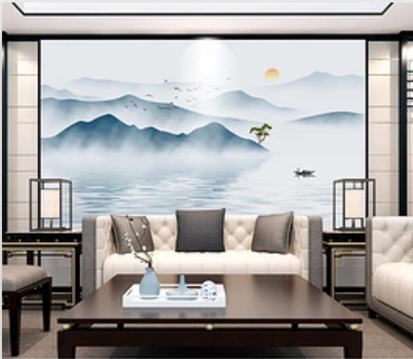 3D Mountain River WC60 Wall Murals Wallpaper AJ Wallpaper 2
