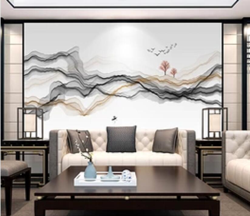 3D Abstract Bending WG828 Wall Murals