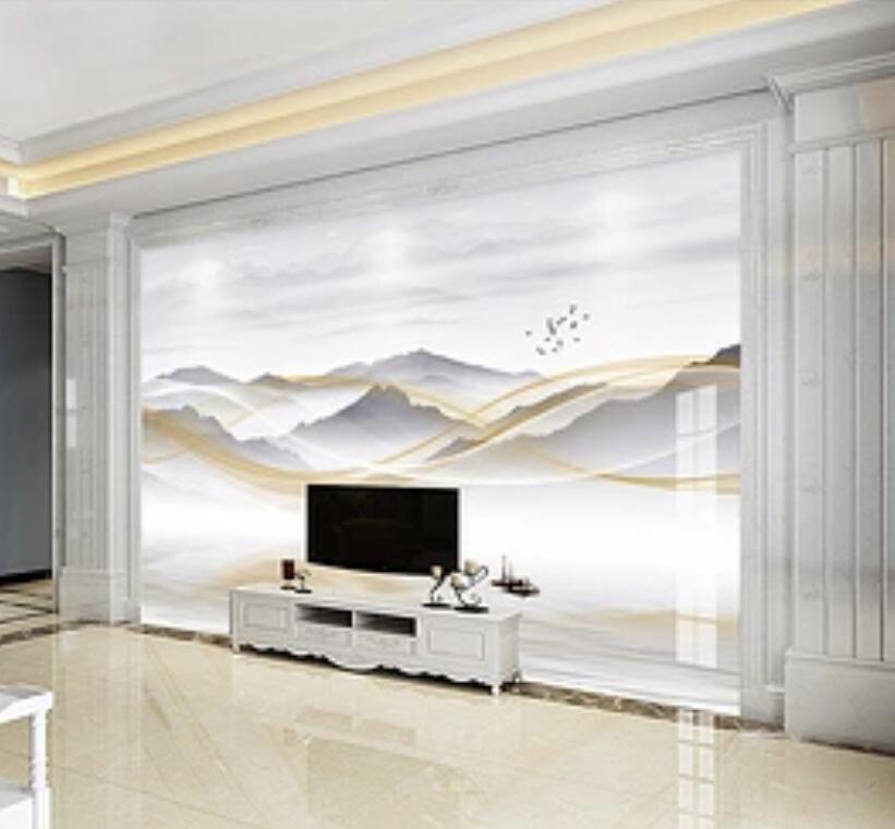 3D Misty Walley 592 Wall Murals Wallpaper AJ Wallpaper 2