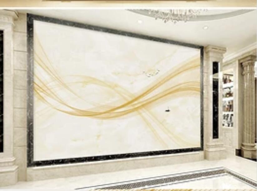 3D Yellow Wave 530 Wall Murals Wallpaper AJ Wallpaper 2