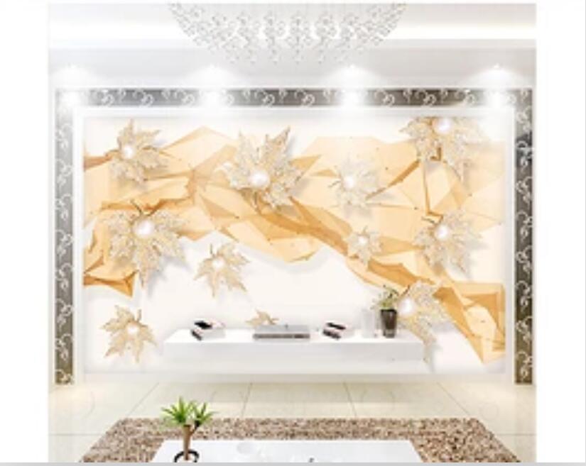 3D Diamond Leaves 206 Wall Murals Wallpaper AJ Wallpaper 2
