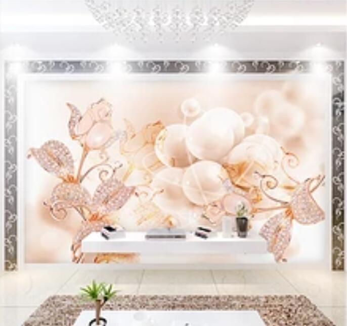 3D Diamond Flower 202 Wall Murals Wallpaper AJ Wallpaper 2