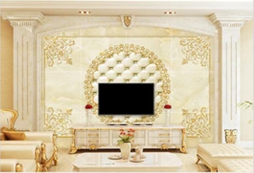 3D Golden Stripes 120 Wall Murals Wallpaper AJ Wallpaper 2