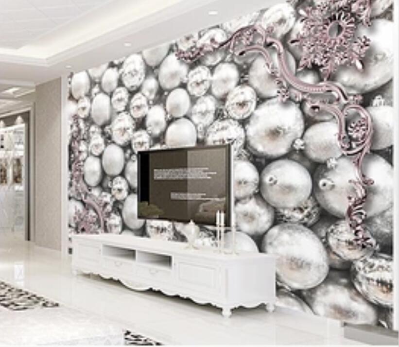 3D White Pearl 027 Wall Murals Wallpaper AJ Wallpaper 2