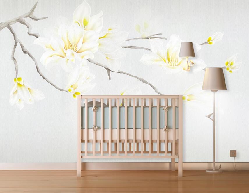 3D Branch Flower 505 Wall Murals Wallpaper AJ Wallpaper 2