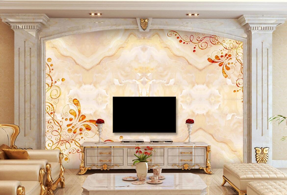 3D Colored Marble Stripes 014 Wall Murals Wallpaper AJ Wallpaper 2