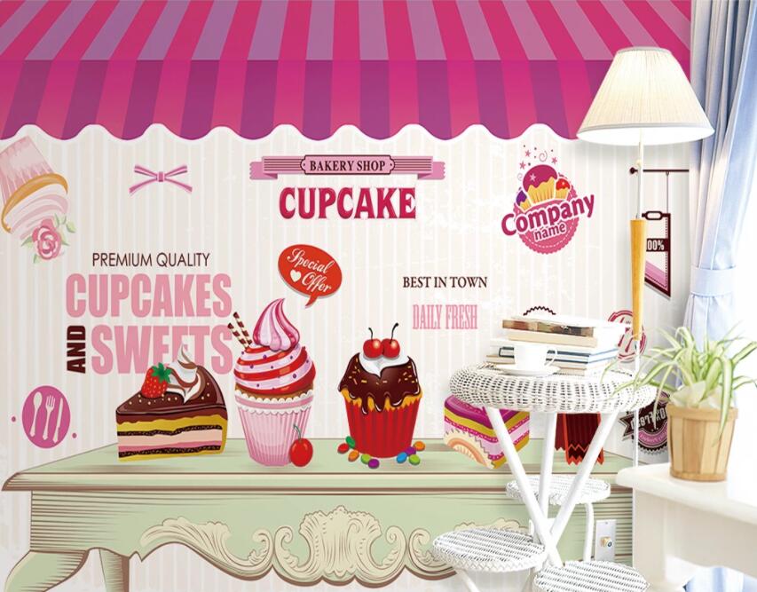 3D Delicious Cake 425 Food Wall Murals Wallpaper AJ Wallpaper 2