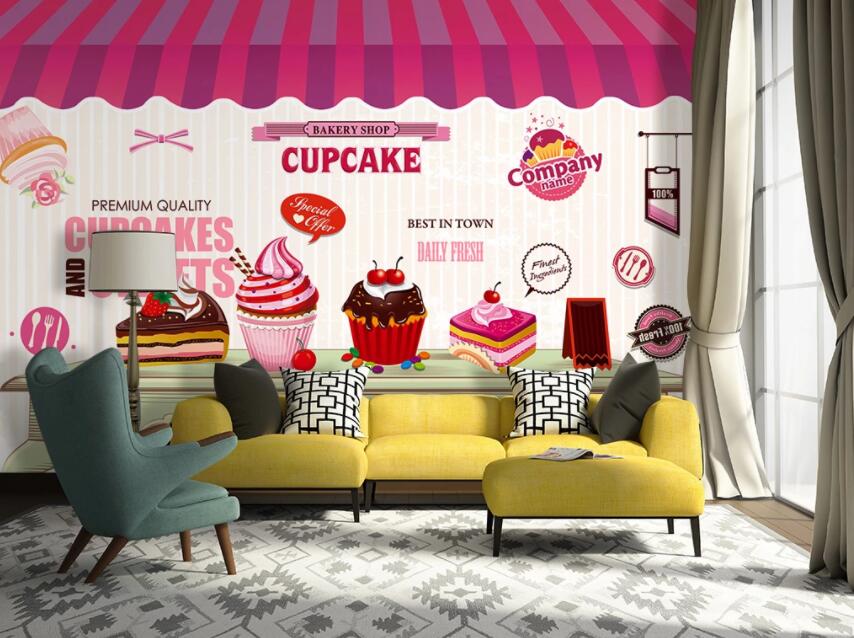 3D Delicious Cake 425 Food Wall Murals Wallpaper AJ Wallpaper 2