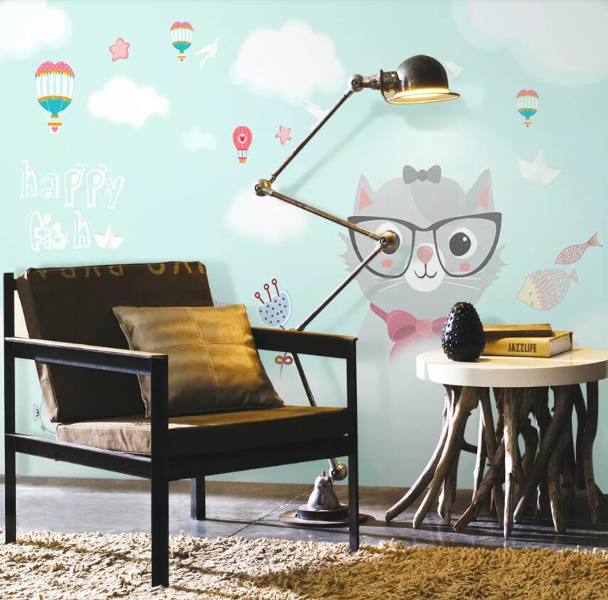 3D Cute Rabbit 412 Wall Murals Wallpaper AJ Wallpaper 2