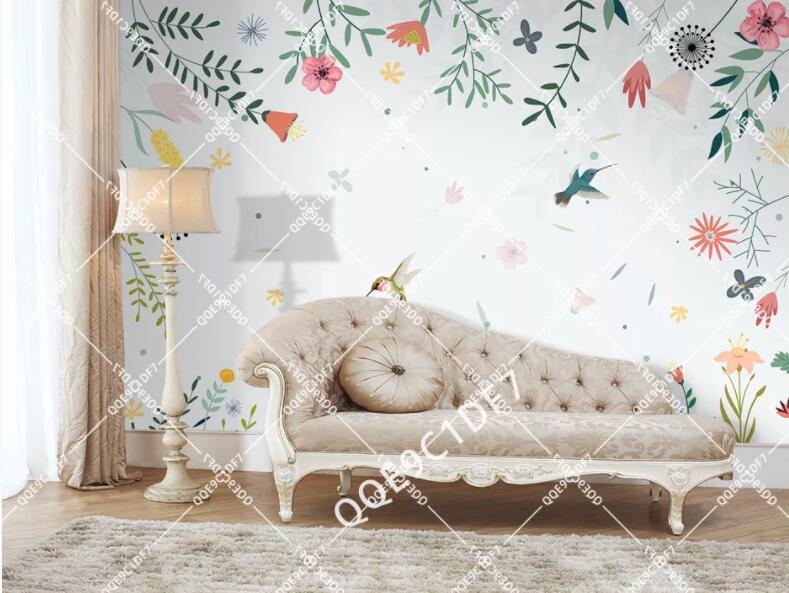 3D Flower Bird 392 Wall Murals Wallpaper AJ Wallpaper 2
