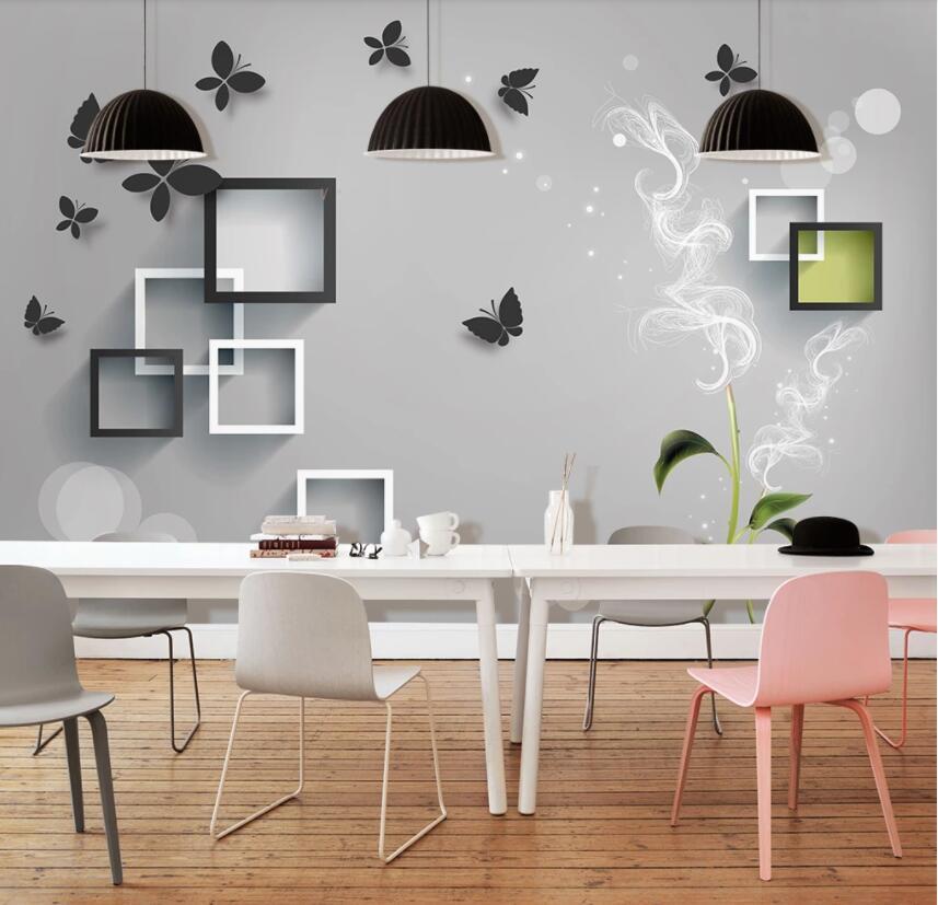 3D Geometric Square 359 Wall Murals Wallpaper AJ Wallpaper 2