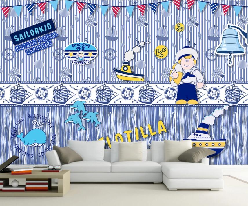 3D Steamer Cute 328 Wall Murals Wallpaper AJ Wallpaper 2