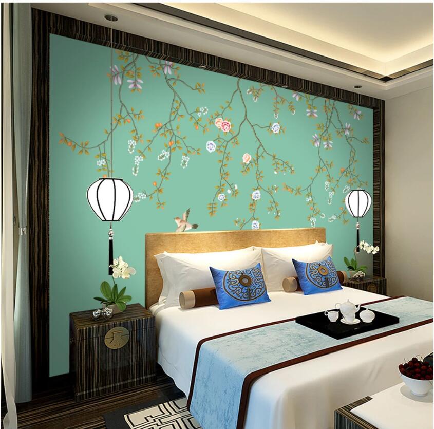 3D Colored Flowers WC09 Wall Murals Wallpaper AJ Wallpaper 2