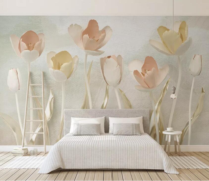 3D Cute Flowers WC29 Wall Murals Wallpaper AJ Wallpaper 2